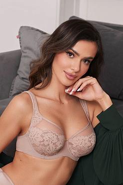 Biustonosz Mediolano Jasmin Plunge 19150 Mokka – elegancja i doskonałe podtrzymanie