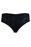 Figi typu brazyliany, tył wysoko wycięty wykonany z podwójnego tiulu.
Przód z koronką, na bokach na tiulu naszyte paseczki.
Skład surowcowy: 78% Poliamid, 12% Elastan, 5% Poliester, 5% Bawełna
 