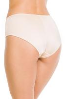 Figi klasyczne wykonane z mikrofibry, przód na bokach ze wstawkami z koronki
Skład: 78%Poliamid, 12%Elastan 5%Poliester, 5%Bawełna
 