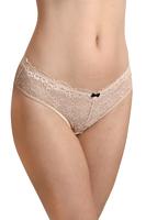 Figi idealne na lato!
Figi typu brazyliany wykonane w całości z delikatnej koronki.
Tył wysoko wycięty, płaskie gumki, bawełniany klin.
Skład surowcowy: 78%Poliamid 12%Elastan, 5% Poliester, 5% Bawełna
 