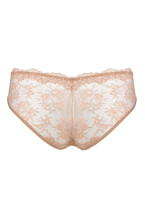 Figi idealne na lato!
Figi typu brazyliany wykonane w całości z delikatnej koronki.
Tył wysoko wycięty, płaskie gumki, bawełniany klin.
Skład surowcowy: 78%Poliamid 12%Elastan, 5% Poliester, 5% Bawełna
 