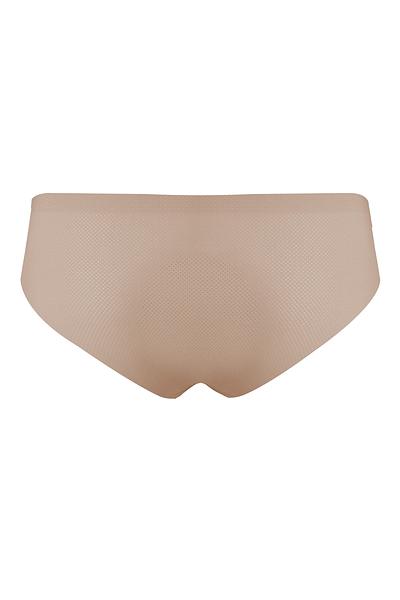 Figi damskie bikini z delikatnej, perforowanej mikrofibry, cienkie i delikatne wykończenie, dzięki któremu figi nie będą się odznaczać pod ubraniem
Skład surowcowy: 85% Poliamid, 15% Elastan