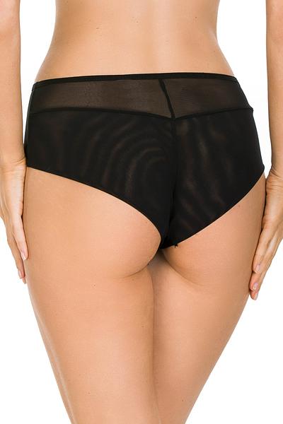 Figi pełne Fluo stanowią komplet do biustonosza o tej samej nazwie. Figi wykonane są z tiulu ,który wypełnia cały tył majtek oraz tiulu i koronki ,która zdobi przód majtek.
Skład: 78% Poliamid, 12% Elastan, 5% Poliester, 5% Bawełna