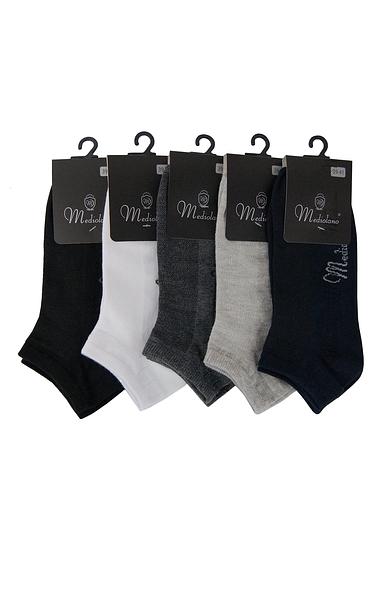 Stopki bawełniane MEDIOLANO ze strefą wentylacyjną w wierzchniej części. 