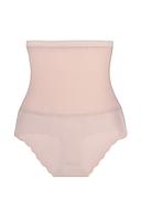 Figi modelujące, funkcjonalne, typu „wysoka talia”. Wykonane z najnowocześniejszych dzianin. Góra fig wykończona delikatną obszywką z paskiem silikonowym , dzięki czemu bielizna zawsze pozostaje na swoim miejscu. U dołu zastosowano wygodne i funkcjonalne zapięcie na haftki. 
Skład surowcowy: 82%Poliamid 18%Elastan