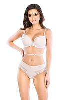 Biustonosz wielofunkcyjny. Krzyżowany na plecach i zapinany na brzuchu do kreacji z głębokim dekoltem z tyłu. Ramiączka można przepinać według upodobań, w zależności od potrzeby, co czyni ten model wysoko uniwersalnym. Biustonosz z profilowanymi miseczkami ze stałym push-upem.
Rozmiar 75A odpowiada miseczce 70B i 65C obwód jest regulowany od 65 do 80.
Rozmiar 75B odpowiada miseczce 70C i 65D obwód jest regulowany od 65 do 80.
Rozmiar 75C odpowiada miseczce 70D i 65E obwód jest regulowany od 65 do 80.
Rozmiar 75D odpowiada miseczce 70E i 65F obwód jest regulowany od 65 do 80.
Rozmiar 75E odpowiada miseczce 70F i 65G obwód jest regulowany od 65 do 80.