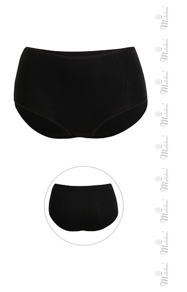 Figi damskie typu classic - bikini, z bawełny i elastanu 5%. Obszyte płaską, nieodznaczającą się pod ubraniem gumką.