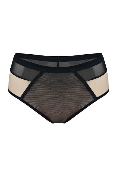 Figi typu Brazylian wykonane z tiulu oraz siatki typu kabaretka.
Posiadają w pasie płaską szerszą gumkę.
Tworzą idealny komplet z Biustonoszem Piano.
 
Skład: 78% Poliamid, 12% Elastan, 5% Bawełna, 5% Poliester, 