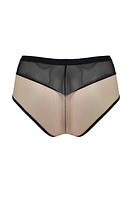 Figi typu Brazylian wykonane z tiulu oraz siatki typu kabaretka.
Posiadają w pasie płaską szerszą gumkę.
Tworzą idealny komplet z Biustonoszem Piano.
 
Skład: 78% Poliamid, 12% Elastan, 5% Bawełna, 5% Poliester, 