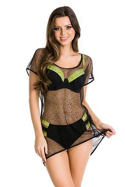 Koszulka plażowa Mediolano 01086 – Zwiewna siateczka i lekki fason