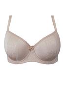 Elegancka balkonetka wykonana z dzianiny. Konstrukcja oparta na dwóch pionowych cięciach, zapewnia uzyskanie efektu głębokiego dekoltu oraz znaczącego uniesienia piersi. Całość biustonosza usztywniana pianką wykończoną bawełną. Ramiączka regulowane, nieodpinane.
SKŁAD: 88% POLIAMID, 8% BAWEŁNA, 4% ELASTAN
 