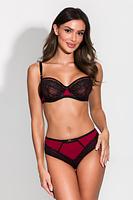 Biustonosz miękki Porto to idealne połączenie zmysłowej elegancji i codziennego komfortu. Oparty na bestsellerowej konstrukcji Deziro, gwarantuje doskonałe dopasowanie do kształtu biustu. Miseczki wykonane z bordowej siatki, subtelnie pokrytej czarną koronką, nadają całości wyjątkowo kobiecego charakteru.
Obwód z bordowej mikrofibry, ozdobiony delikatną czarną koronką, zapewnia stabilność i wygodę noszenia. Brak bocznych fiszbin to dodatkowa zaleta, która podnosi komfort, szczególnie przy całodniowym użytkowaniu. Biustonosz został wykonany z wysokiej jakości materiałów, dzięki czemu jest trwały i zachowuje estetyczny wygląd na długi czas.
Wyjątkowy design, harmonijna kombinacja bordowej tkaniny i czarnej koronki oraz precyzyjne wykończenie sprawiają, że biustonosz Porto to must-have dla kobiet ceniących styl, wygodę i funkcjonalność.
Skład: 85% Poliamid, 10% Elastan, 5% Poliester
 
 