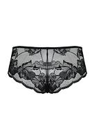 Figi wykonane z delikatnych materiałów, idealnych dla kobiecej elegancji i komfortu. Tył całego modelu jest ozdobiony koronką, dodając mu delikatny i kuszący wygląd. Koronkowe zdobienia nadają mu subtelnego uroku i elegancji, sprawiając, że nosząca je kobieta czuje się wyjątkowo i pewnie.
Przód  wykonany jest z tiulu, co dodaje im lekkości i delikatności. Boki i tył z koronki. Płaskie wykończenie sprawia, że są one dyskretne pod ubraniem, jednocześnie zapewniając wygodę noszenia.
Skład surowcowy: 78% Poliamid, 12% Elastan, 5% Poliester, 5% Bawełna.