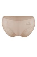 Klasyczne figi damskie z delikatnej, perforowanej mikrofibry, cienkie i delikatne wykończenie, tył ozdobiony koronką
Skład surowcowy: 85% Poliamid, 15% Elastan