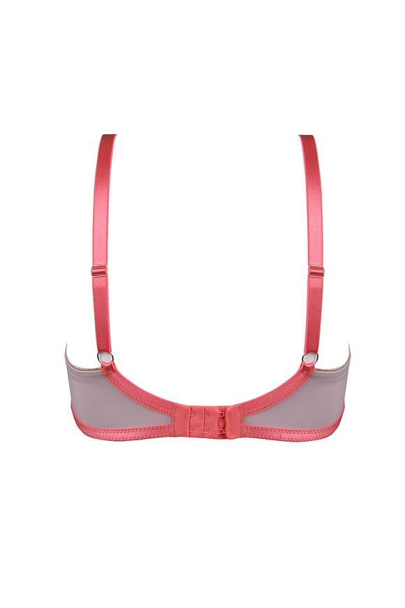 Biustonosz miękki z fiszbinami stworzony z myślą o nietuzinkowych kobietach, łączy w sobie nowoczesną konstrukcję z eleganckim wykończeniem. Jego unikalny design z bocznym panelem gwarantuje doskonałe zebranie biustu, podkreślając kobiece kształty. Miseczki z ozdobną siatką i haftem wyróżniają ten model na tle innych, oferując niespotykany dotąd poziom estetyki. Obwód z siatki, brak bocznej fiszbiny. Skład materiałowy zapewnia długotrwały komfort noszenia, co jest kluczowe 
Konstrukcja MS8
Skład: 85% Poliamid, 10% Elastan, 5% Poliester
 