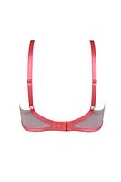 Biustonosz miękki z fiszbinami stworzony z myślą o nietuzinkowych kobietach, łączy w sobie nowoczesną konstrukcję z eleganckim wykończeniem. Jego unikalny design z bocznym panelem gwarantuje doskonałe zebranie biustu, podkreślając kobiece kształty. Miseczki z ozdobną siatką i haftem wyróżniają ten model na tle innych, oferując niespotykany dotąd poziom estetyki. Obwód z siatki, brak bocznej fiszbiny. Skład materiałowy zapewnia długotrwały komfort noszenia, co jest kluczowe 
Konstrukcja MS8
Skład: 85% Poliamid, 10% Elastan, 5% Poliester
 