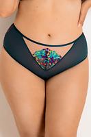 Figi Illusion 19233 Mediolano to klasyczna elegancja w nowoczesnym, zmysłowym wydaniu. Wykonane z lekkiej, transparentnej siateczki, subtelnie otulają sylwetkę, zapewniając komfort i perfekcyjne dopasowanie. Przód zdobi efektowny, kolorowy haft osadzony na beżowym tle, który tworzy harmonijną kompozycję z resztą materiału w odcieniu głębokiego granatu. Klasyczny krój fig sprawia, że są one nie tylko wygodne, ale również pięknie podkreślają biodra. Dodatek bawełny wewnątrz zapewnia higienę i miękkość noszenia. Figi Illusion to idealny wybór na co dzień i na wyjątkowe okazje – kobiece, lekkie i z charakterem.
Skład surowcowy: 78% Poliamid, 12% Elastan, 5% Poliester, 5% Bawełna.
 
 