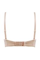 Biustonosz NELA Push-Up 19241 od marki Mediolano w kolorze beżowym to nowoczesna bielizna o minimalistycznym, a zarazem kobiecym designie. Wykonany z wysokiej jakości materiałów, idealnie dopasowuje się do ciała i zapewnia komfort przez cały dzień. Gładkie, formowane miseczki typu push-up pięknie modelują i unoszą biust, nadając mu pełny, naturalny kształt. Model wyposażony jest w regulowane ramiączka i klasyczne zapięcie na haftkę, co pozwala na indywidualne dopasowanie. Eleganckim detalem są złote pierścienie między miseczkami, które dodają bieliźnie nowoczesnego charakteru. Neutralny odcień beżu sprawia, że biustonosz pozostaje niewidoczny pod jasnymi i obcisłymi ubraniami.
Skład:81% Poliamid, 19% Elastan
